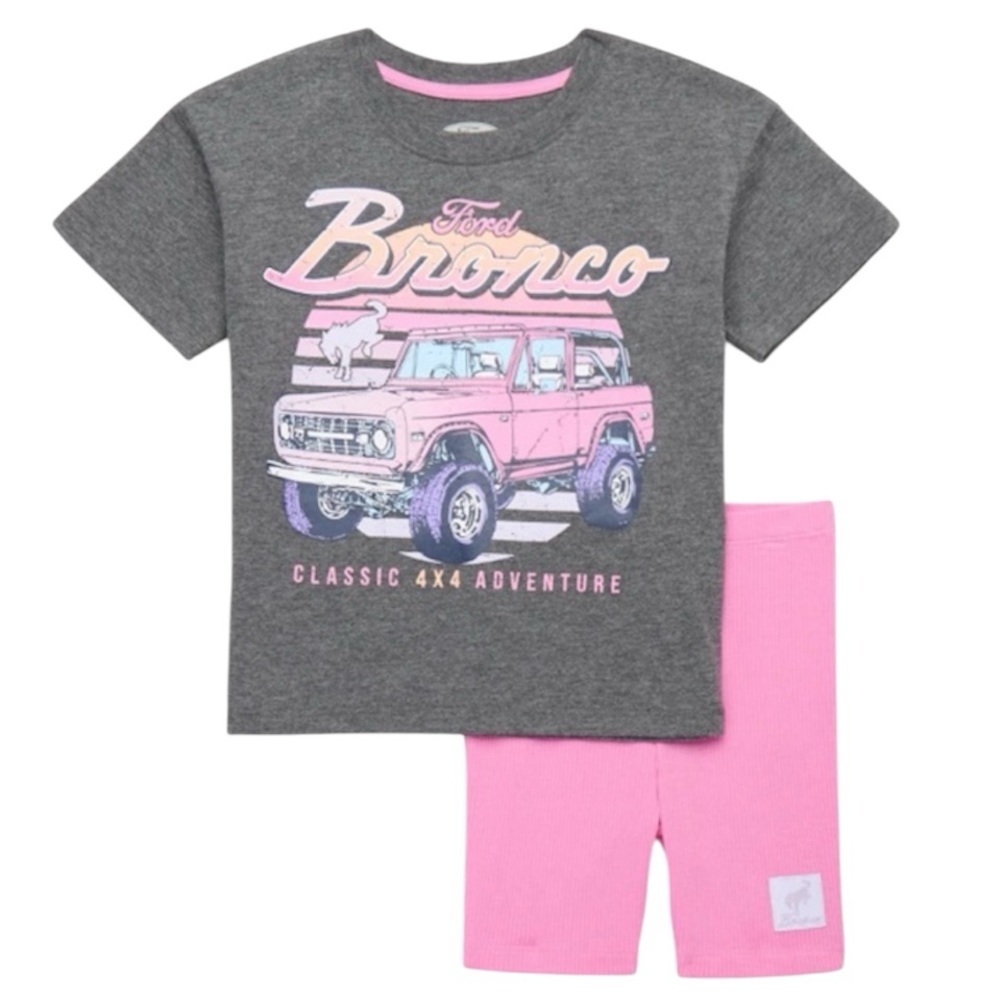 Girls 5T Ford Bronco Short Set